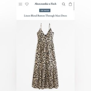 Abercrombie Maxi Tiered Linen Dress